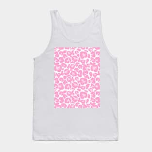 Pastel Pink Leopard Print Tank Top